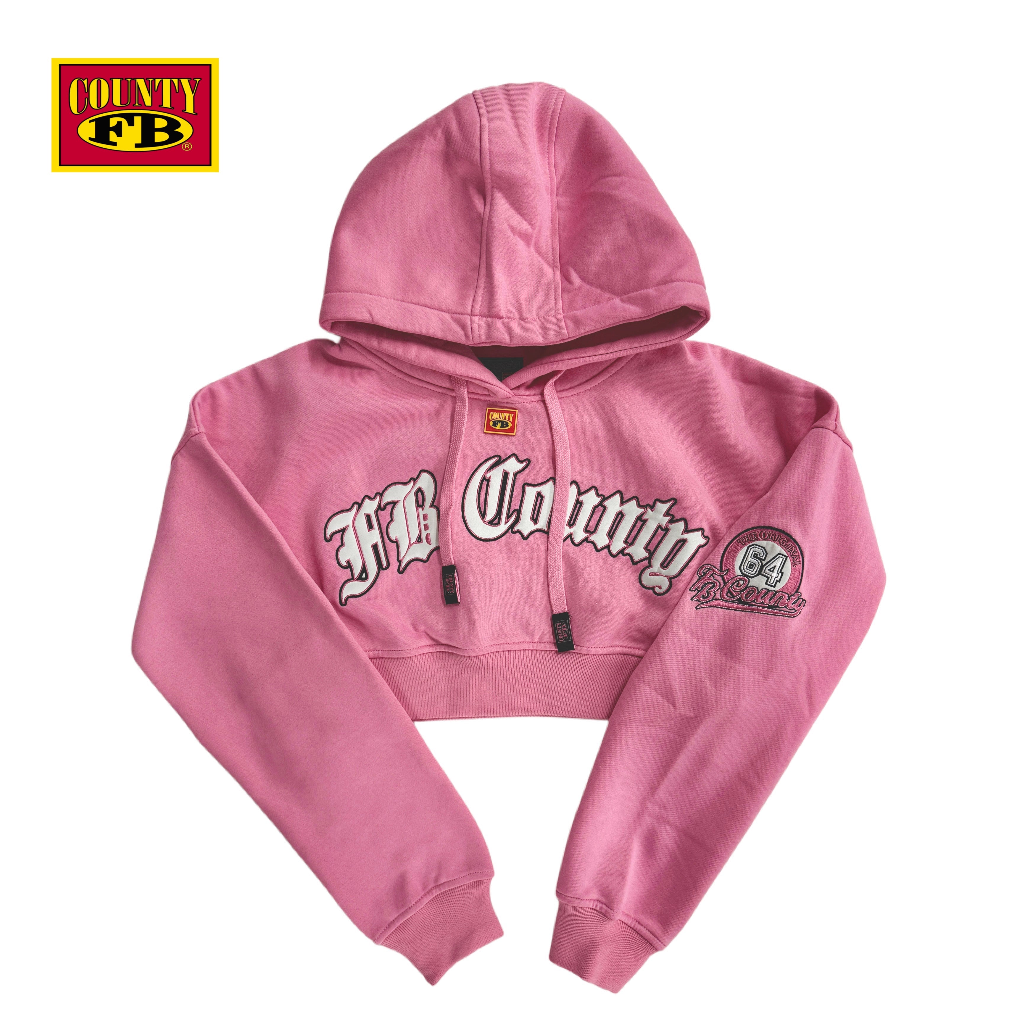 FB County Cropped Old School Hoodie
